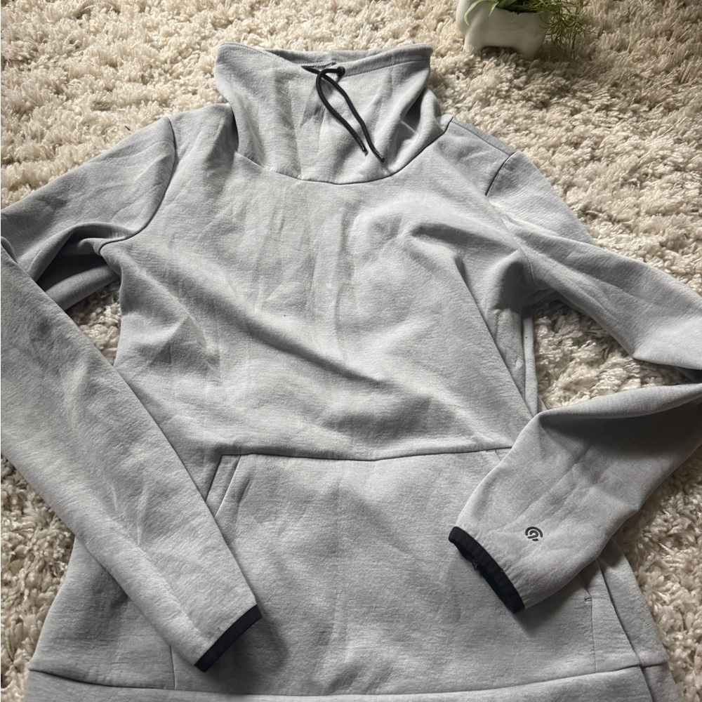 Champion sporty, athletic, cute, streetwear, trendy Light Gray Hoodie - Picture 2 of 5